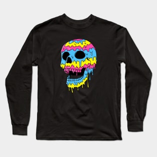 Skull Melted Long Sleeve T-Shirt